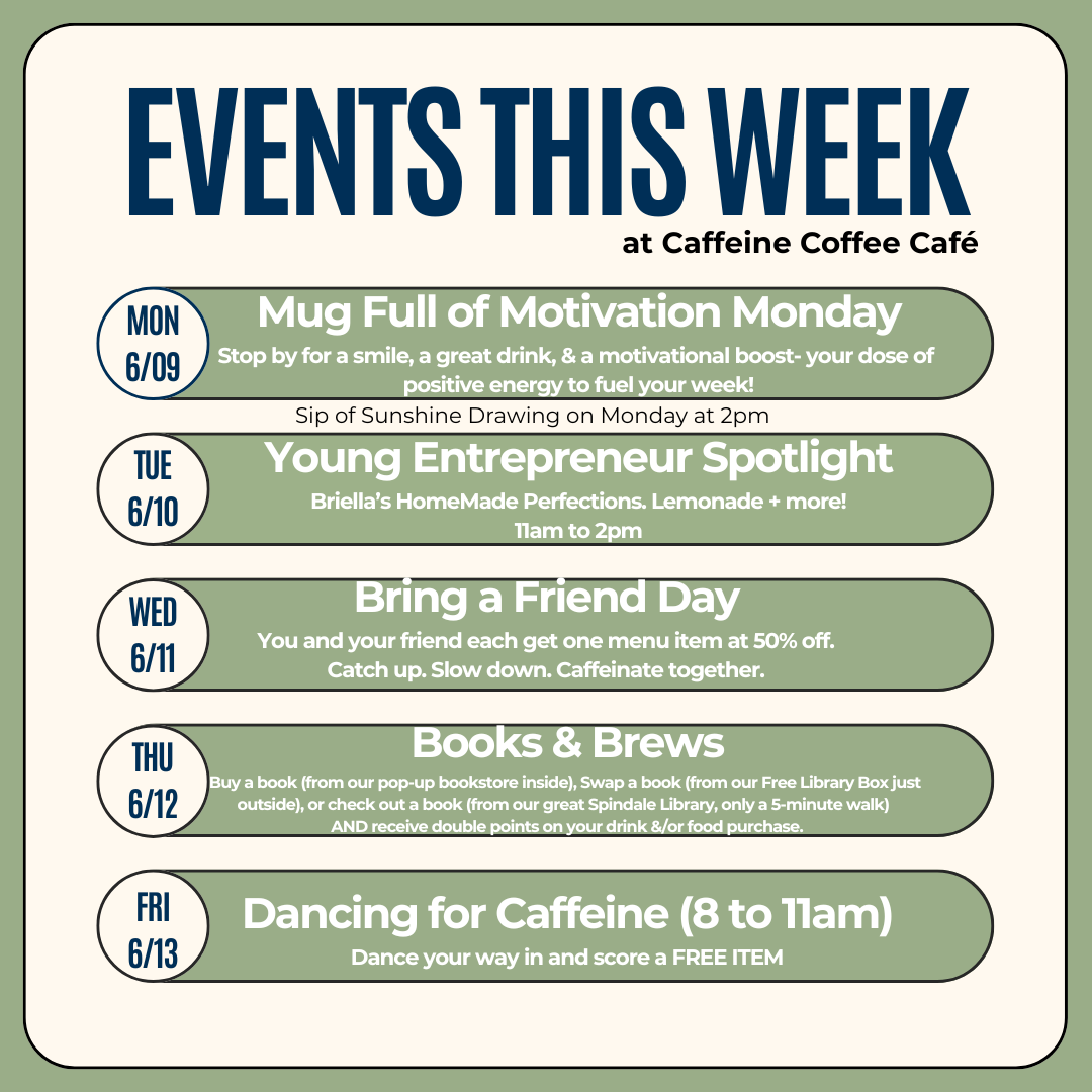 THIS WEEK at Caffeine